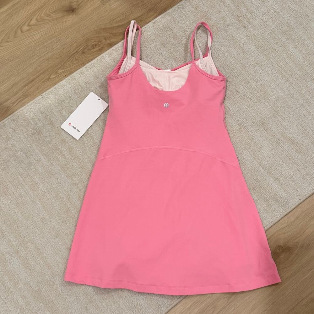 NWT Lululemon Align Layered Dress in Candy Cloud / Pink Pearl Size 6 - Picture 4 of 7